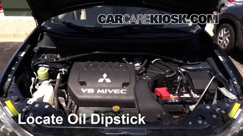 2009 Mitsubishi Outlander XLS 3.0L V6 Oil Check Oil Level